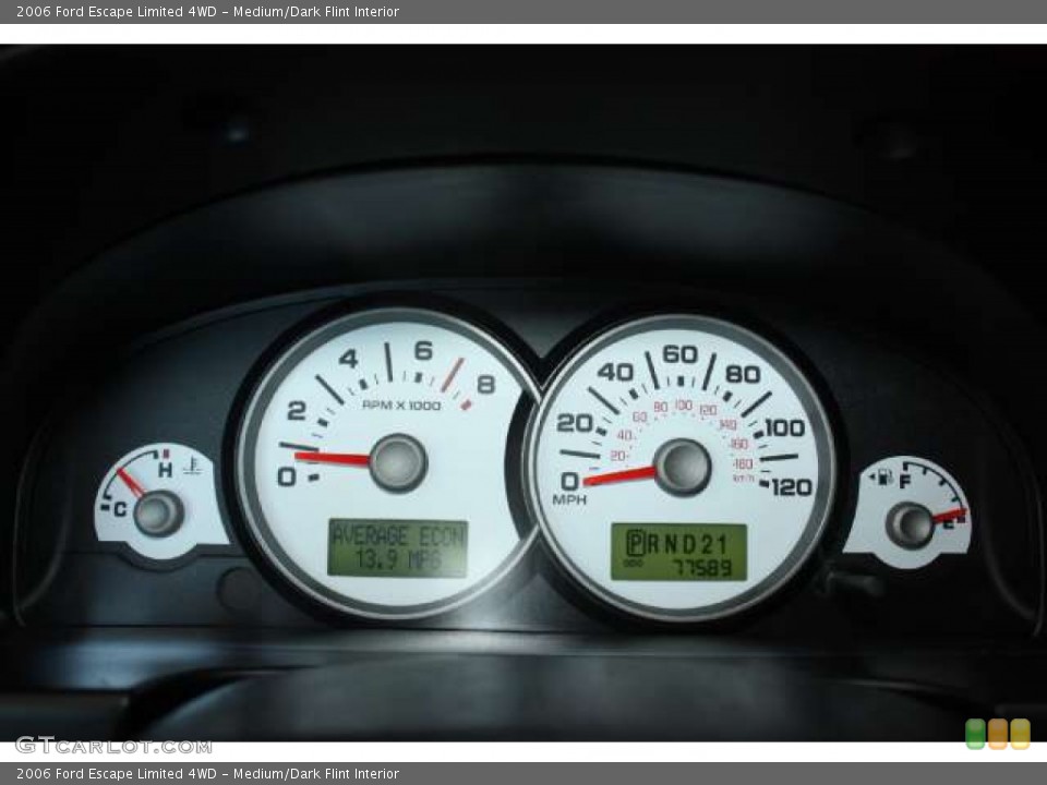 Medium/Dark Flint Interior Gauges for the 2006 Ford Escape Limited 4WD #51085250