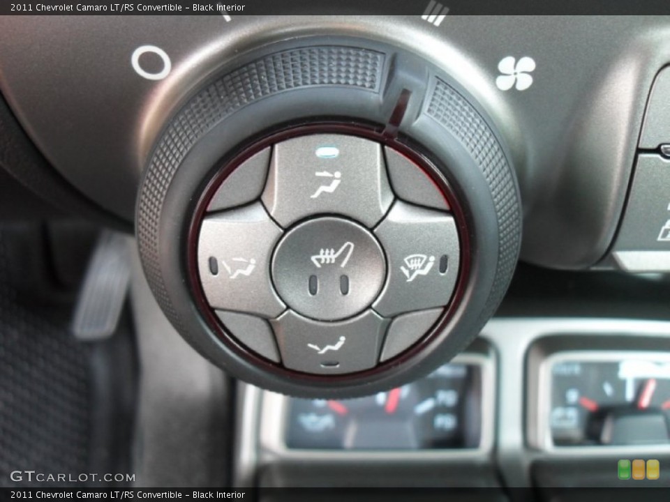 Black Interior Controls for the 2011 Chevrolet Camaro LT/RS Convertible #51087509