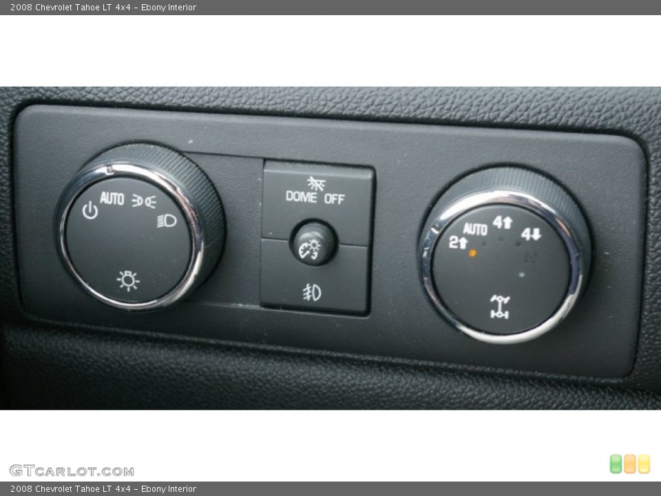 Ebony Interior Controls for the 2008 Chevrolet Tahoe LT 4x4 #51088040