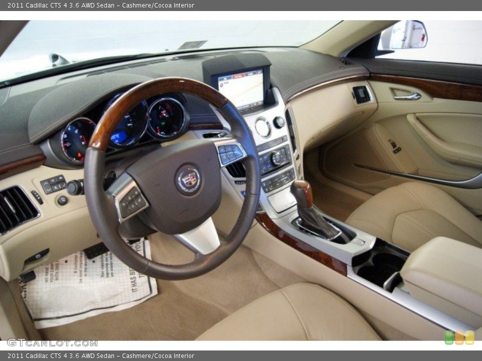 Cashmere/Cocoa Interior Prime Interior for the 2011 Cadillac CTS 4 3.6 AWD Sedan #51090737