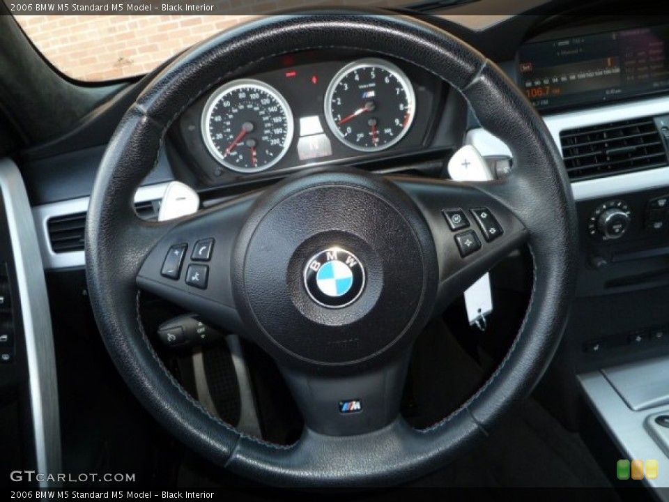 Black Interior Steering Wheel for the 2006 BMW M5  #51093839