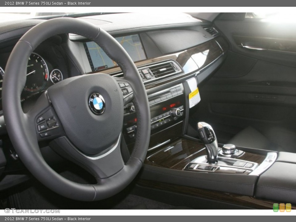 Black Interior Dashboard for the 2012 BMW 7 Series 750Li Sedan #51094814