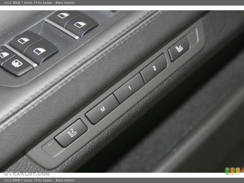 Black Interior Controls for the 2012 BMW 7 Series 750Li Sedan #51094880