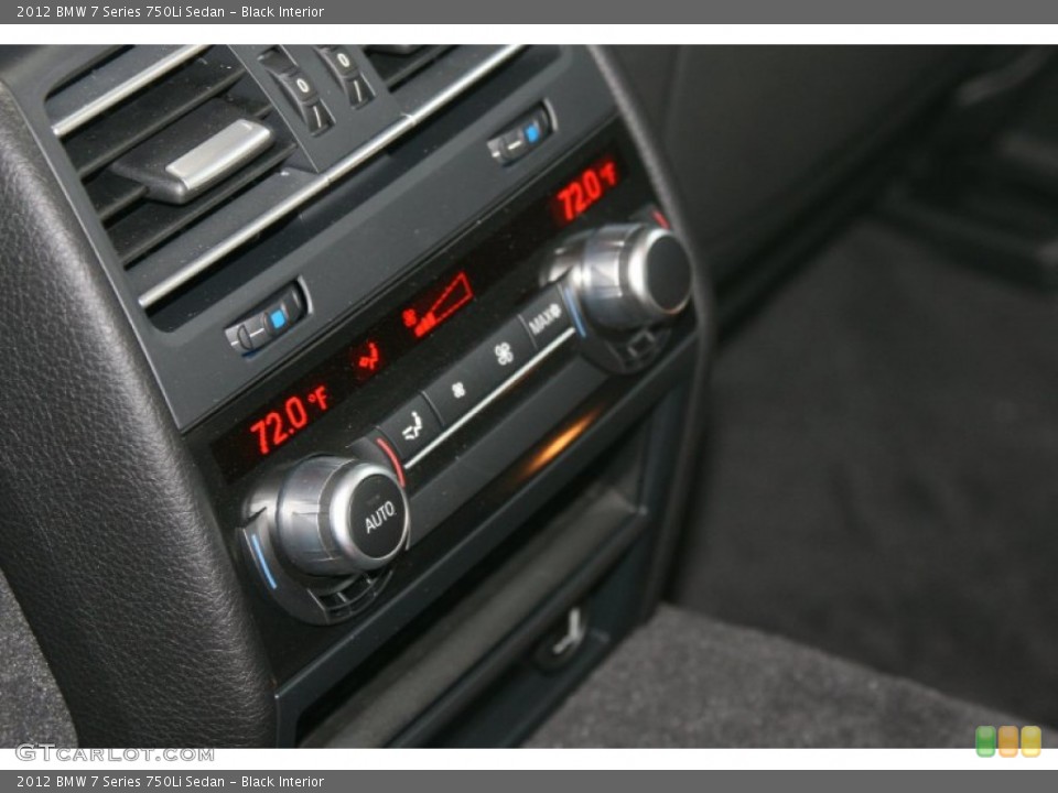 Black Interior Controls for the 2012 BMW 7 Series 750Li Sedan #51094901