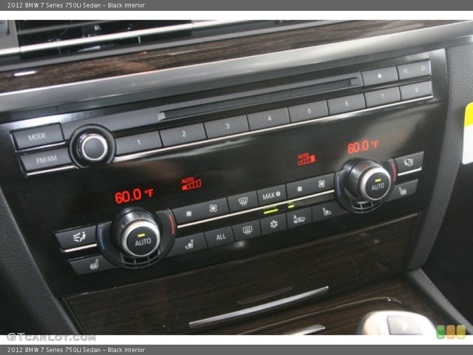 Black Interior Controls for the 2012 BMW 7 Series 750Li Sedan #51094958