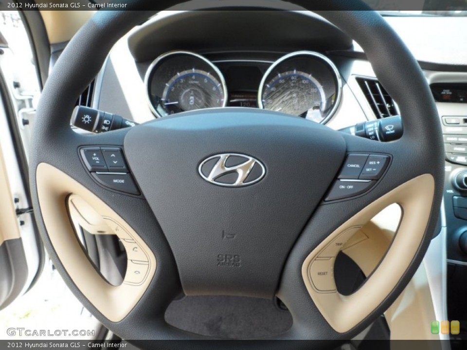 Camel Interior Steering Wheel for the 2012 Hyundai Sonata GLS #51096188