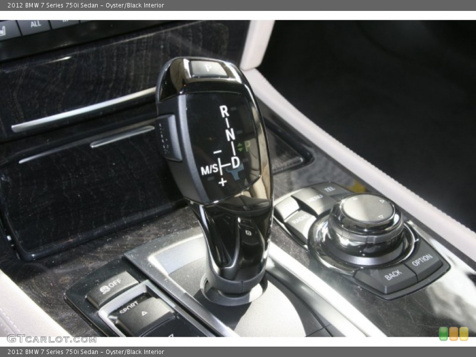 Oyster/Black Interior Transmission for the 2012 BMW 7 Series 750i Sedan #51096230