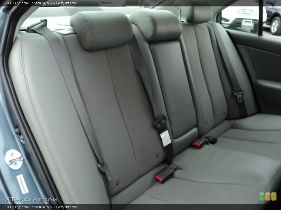 Gray Interior Photo for the 2010 Hyundai Sonata SE V6 #51098405