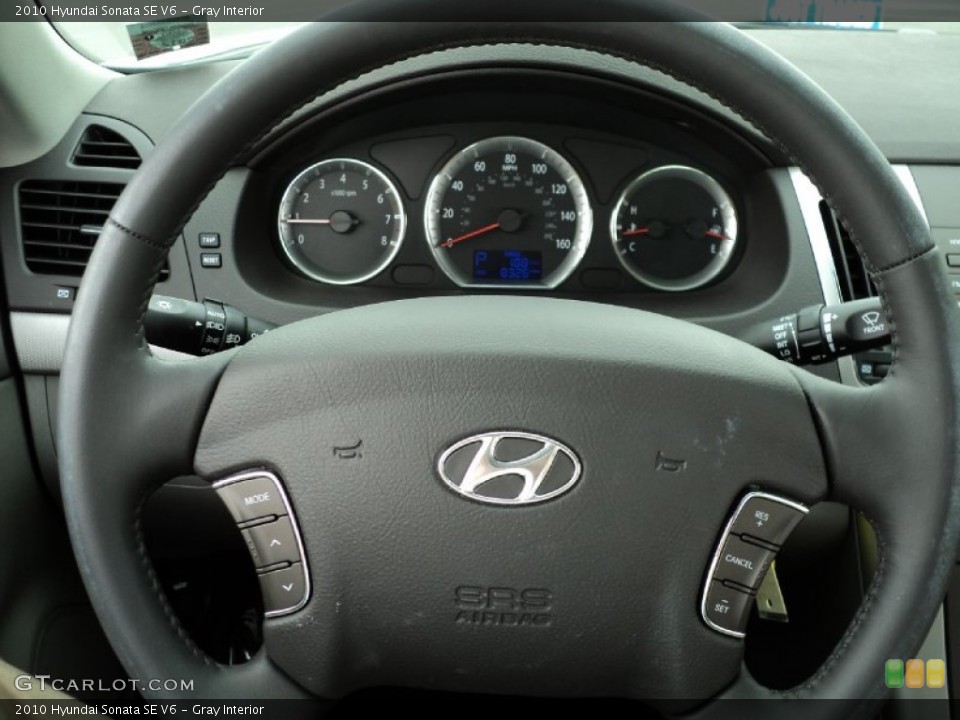 Gray Interior Steering Wheel for the 2010 Hyundai Sonata SE V6 #51098480