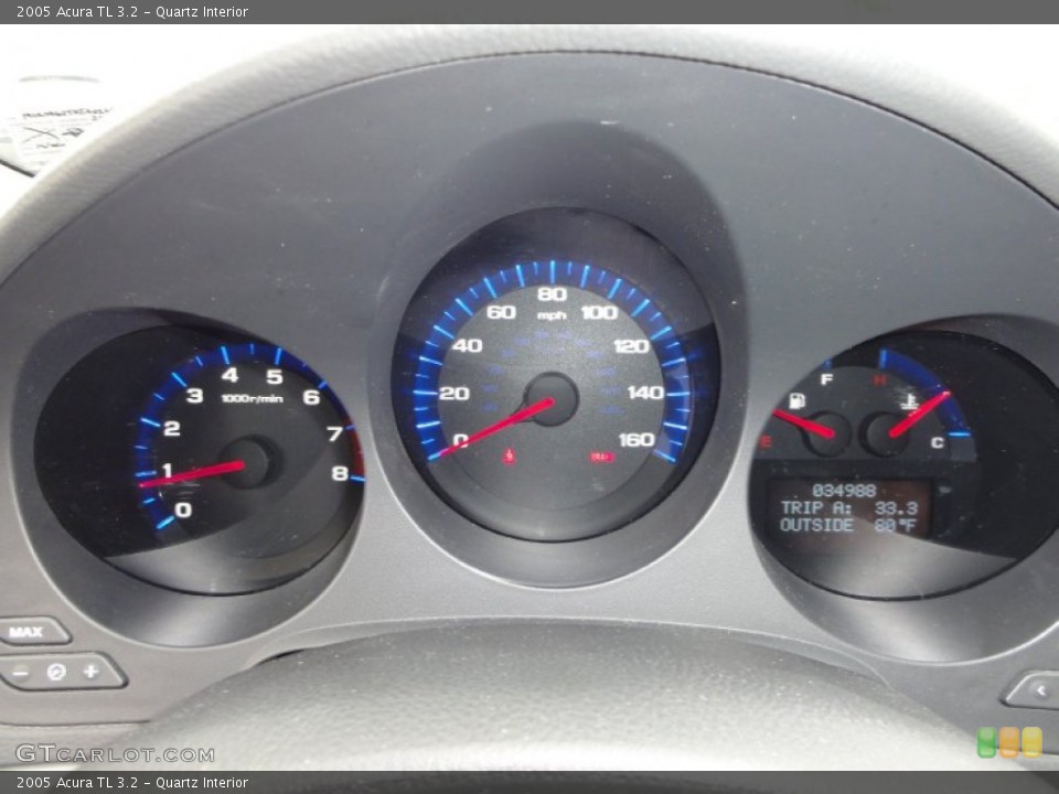 Quartz Interior Gauges for the 2005 Acura TL 3.2 #51099401
