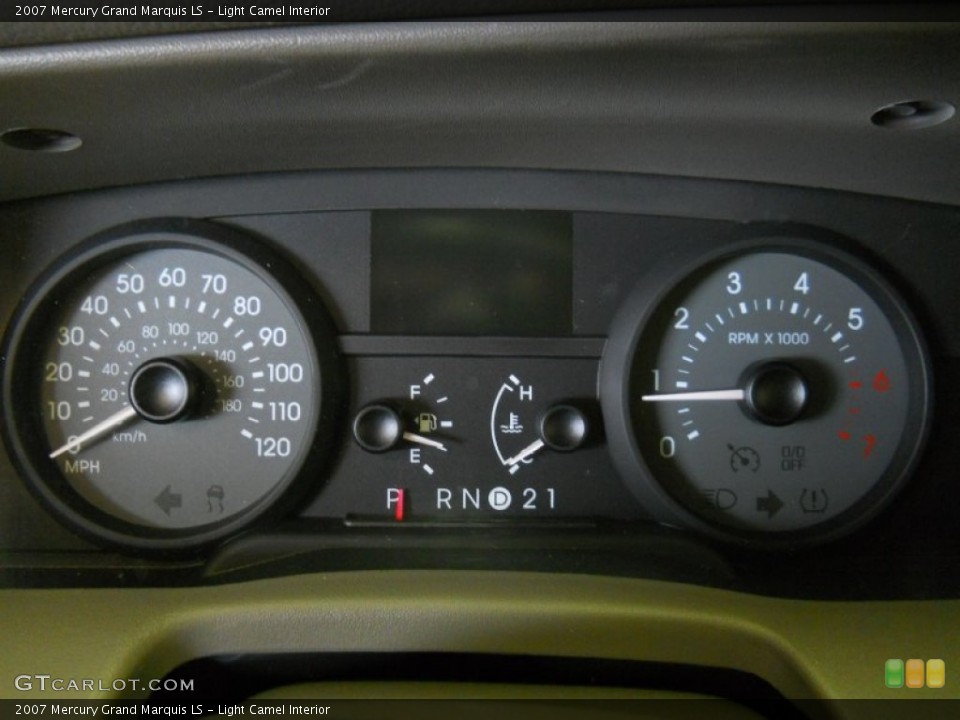 Light Camel Interior Gauges for the 2007 Mercury Grand Marquis LS #51100232