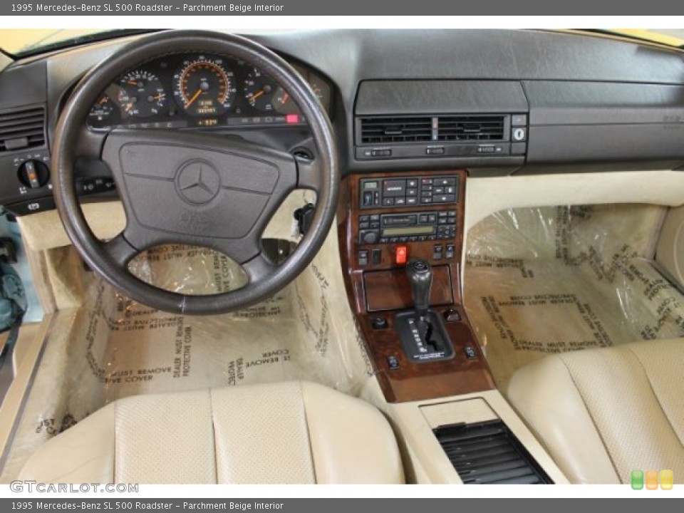 Parchment Beige Interior Dashboard for the 1995 Mercedes-Benz SL 500 Roadster #51104870