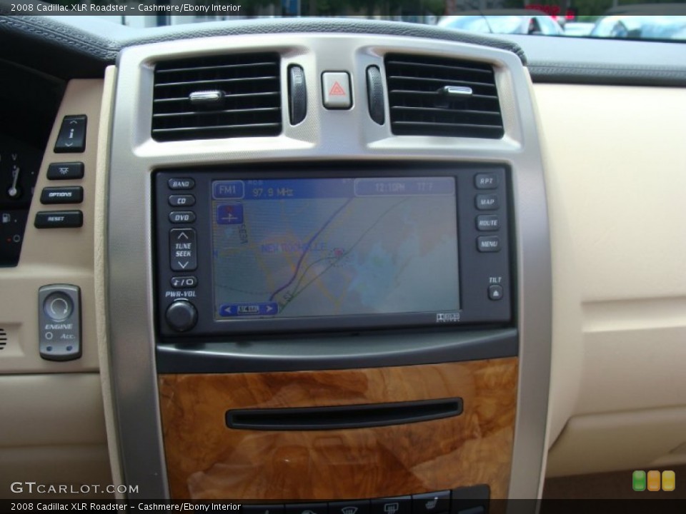 Cashmere/Ebony Interior Navigation for the 2008 Cadillac XLR Roadster #51109517