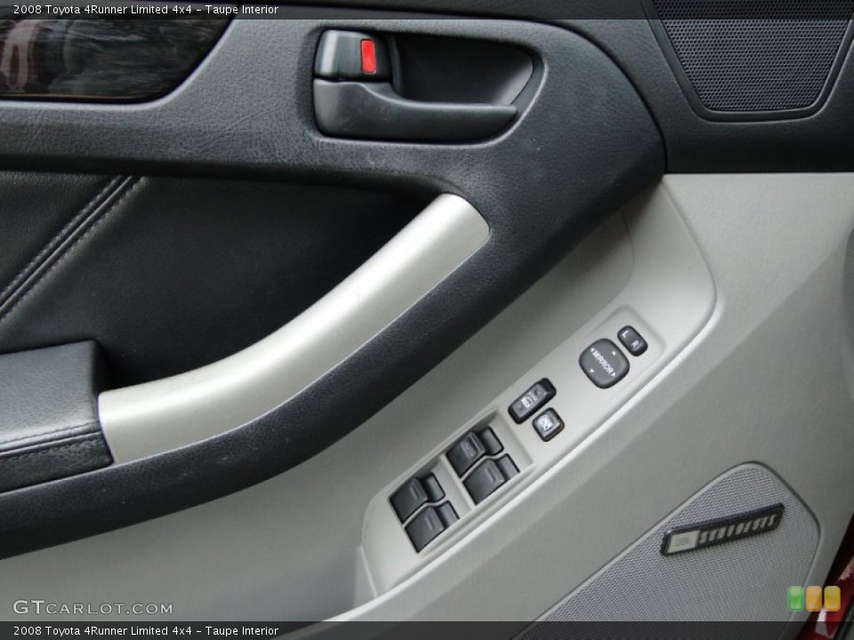 Taupe Interior Controls for the 2008 Toyota 4Runner Limited 4x4 #51112709