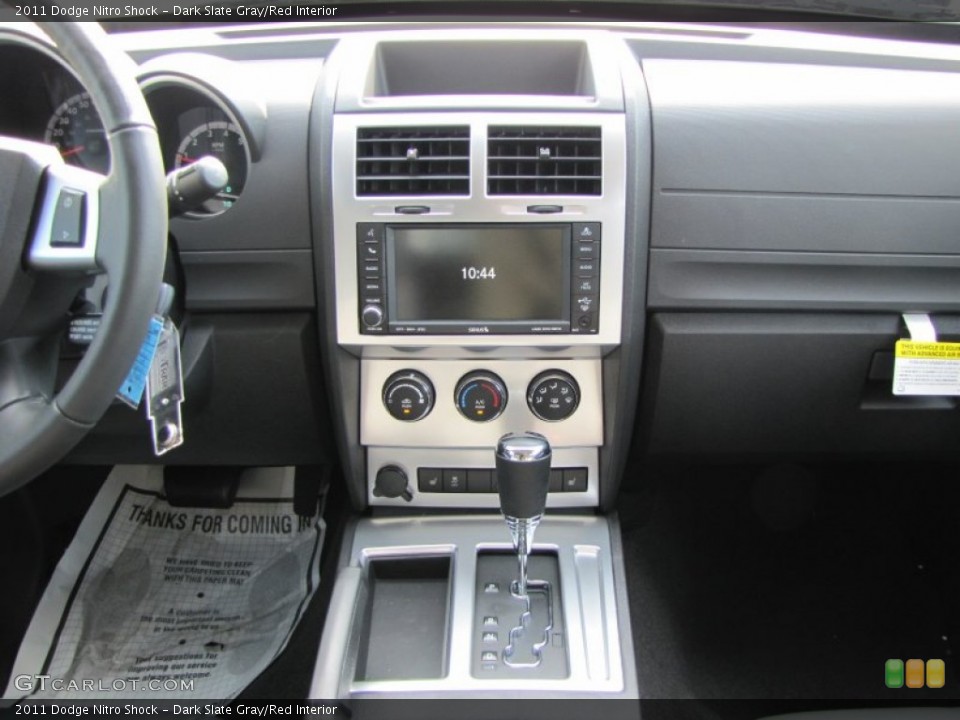 Dark Slate Gray Red Interior Controls For The 2011 Dodge