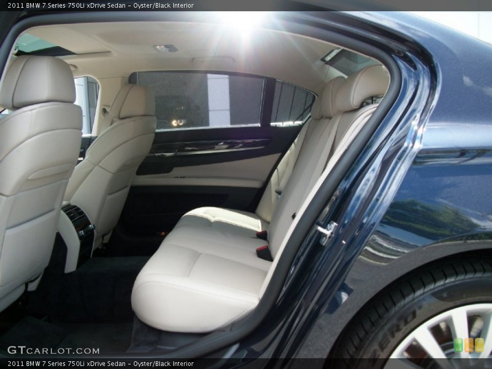 Oyster/Black Interior Photo for the 2011 BMW 7 Series 750Li xDrive Sedan #51115193