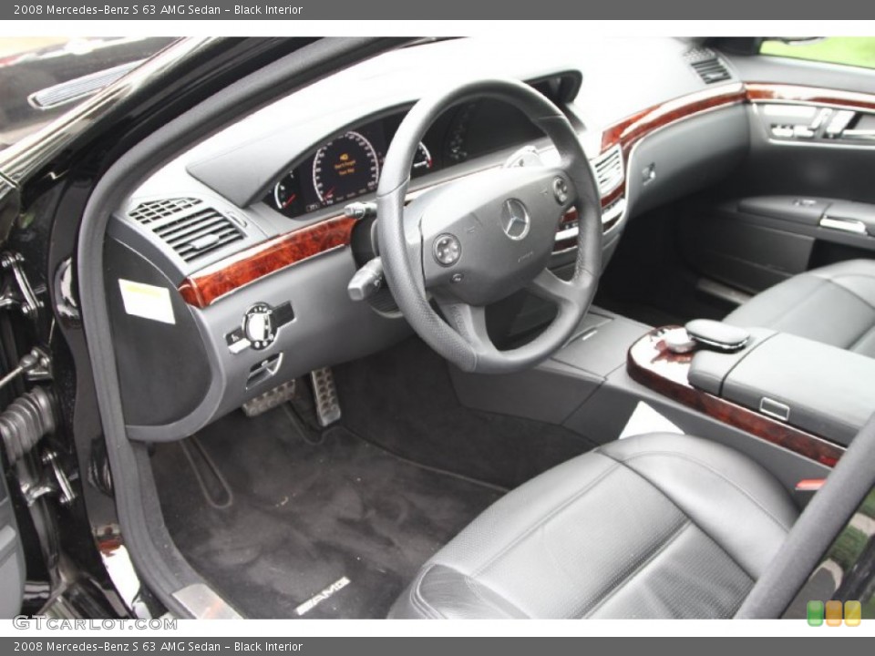 Black Interior Photo for the 2008 Mercedes-Benz S 63 AMG Sedan #51117509