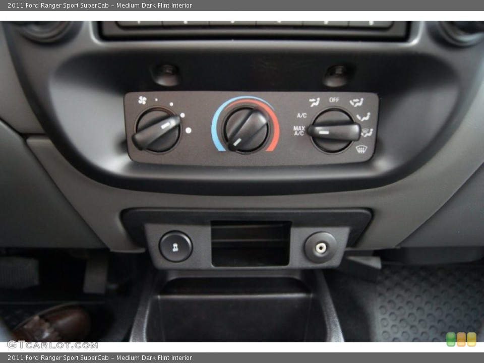 Medium Dark Flint Interior Controls for the 2011 Ford Ranger Sport SuperCab #51117752