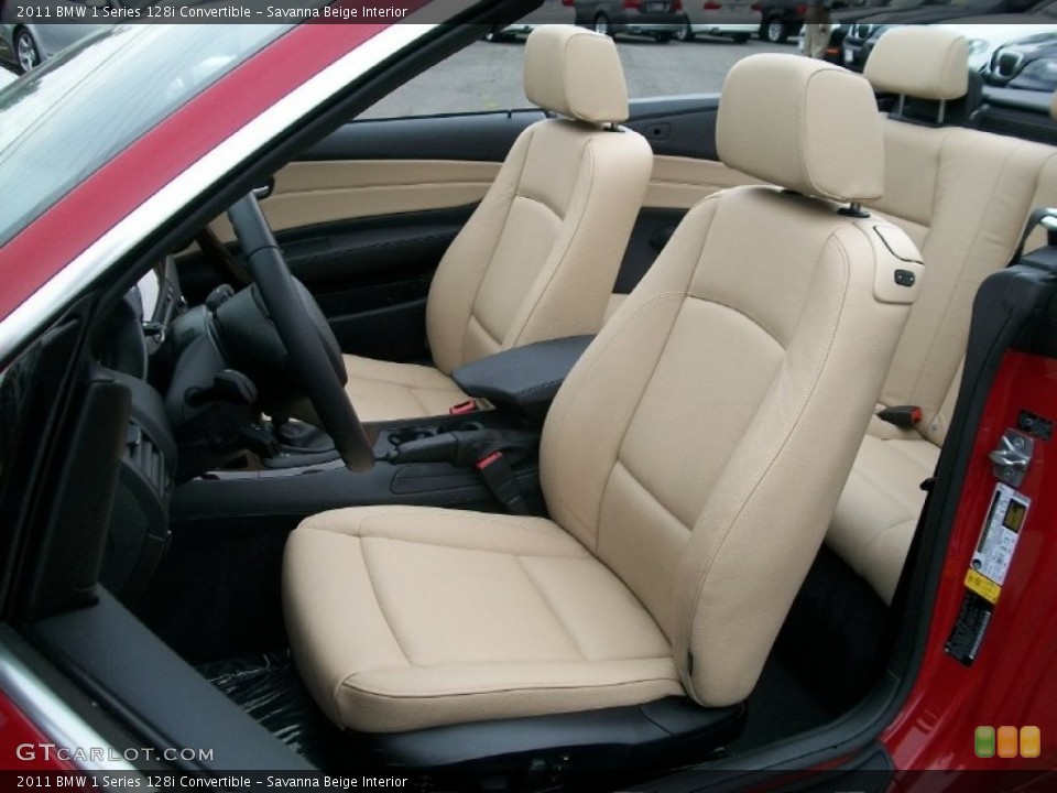 Savanna Beige Interior Photo for the 2011 BMW 1 Series 128i Convertible #51118367