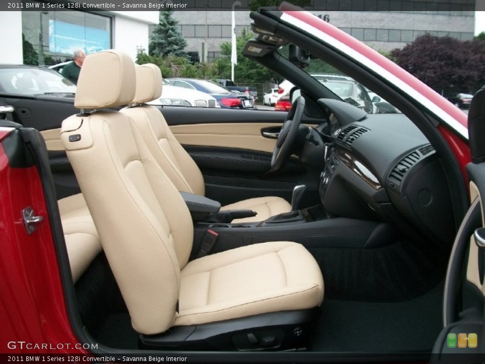 Savanna Beige Interior Photo for the 2011 BMW 1 Series 128i Convertible #51118568