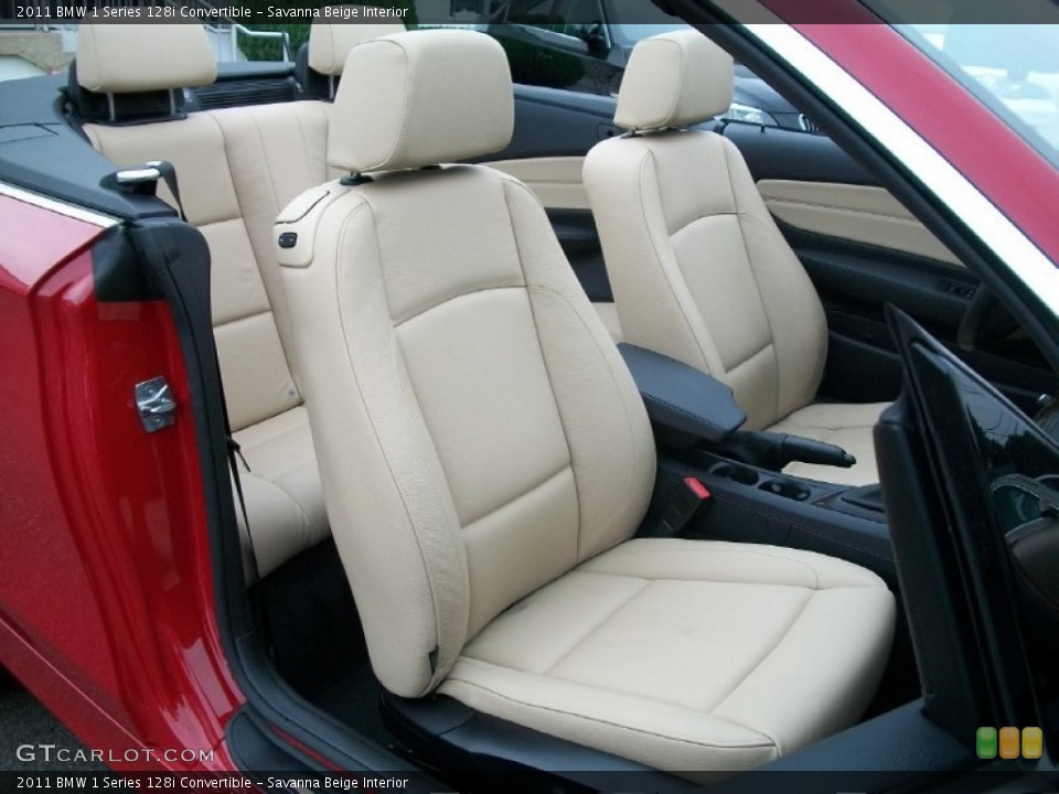 Savanna Beige Interior Photo for the 2011 BMW 1 Series 128i Convertible #51118582