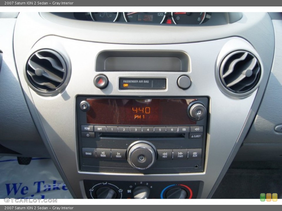 Gray Interior Controls for the 2007 Saturn ION 2 Sedan #51118670