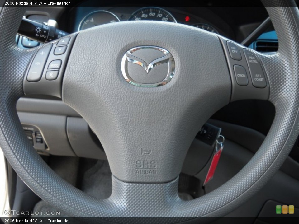 Gray Interior Steering Wheel for the 2006 Mazda MPV LX #51119832