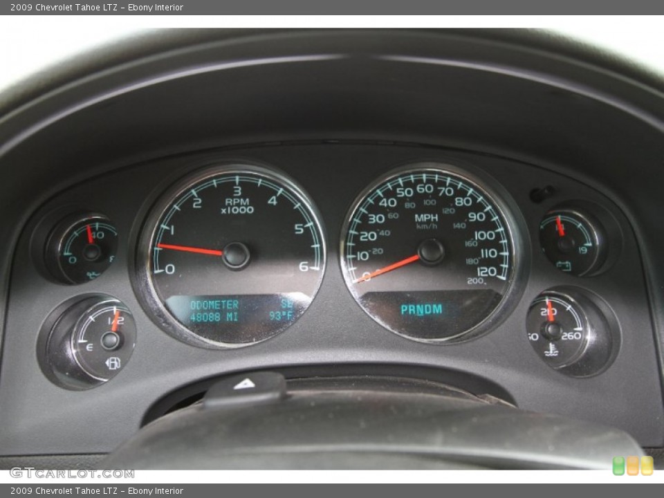 Ebony Interior Gauges for the 2009 Chevrolet Tahoe LTZ #51125187