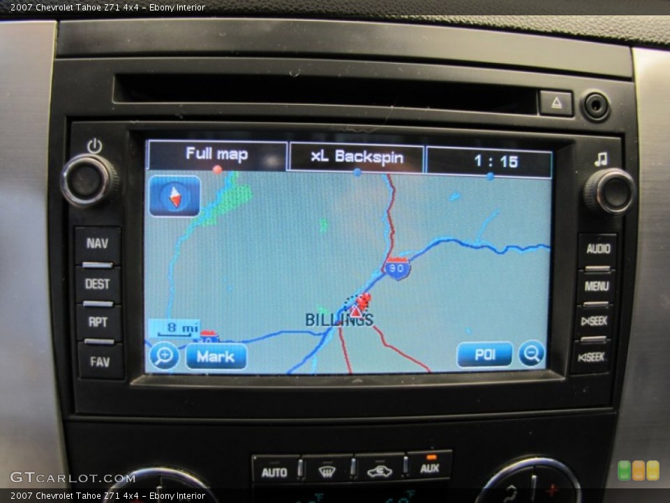 Ebony Interior Navigation for the 2007 Chevrolet Tahoe Z71 4x4 #51127392