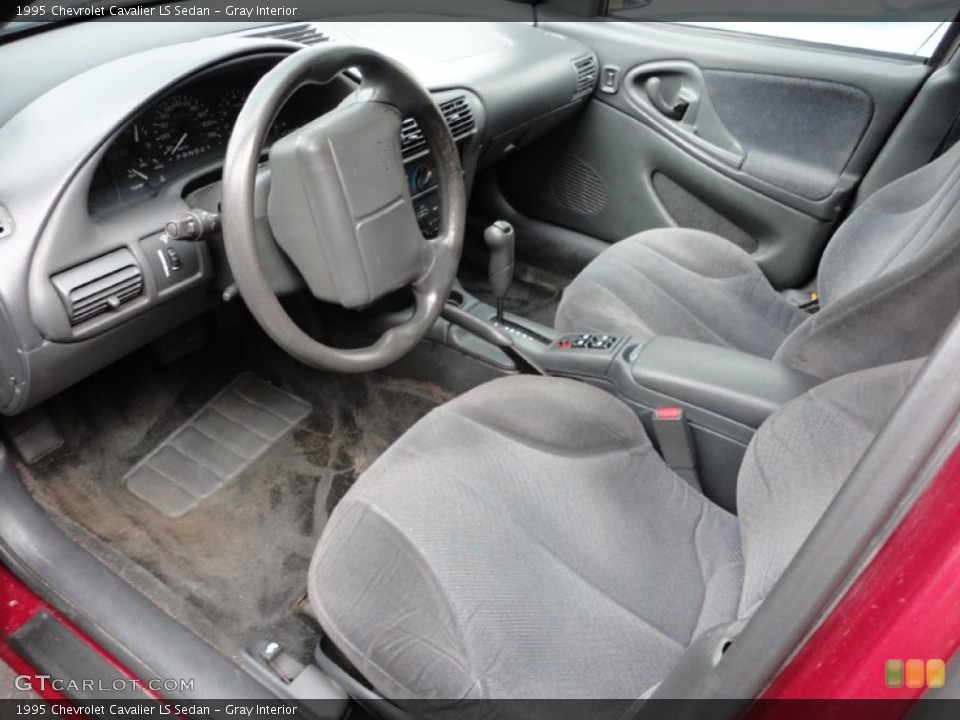 Gray Interior Prime Interior for the 1995 Chevrolet Cavalier LS Sedan #51128253