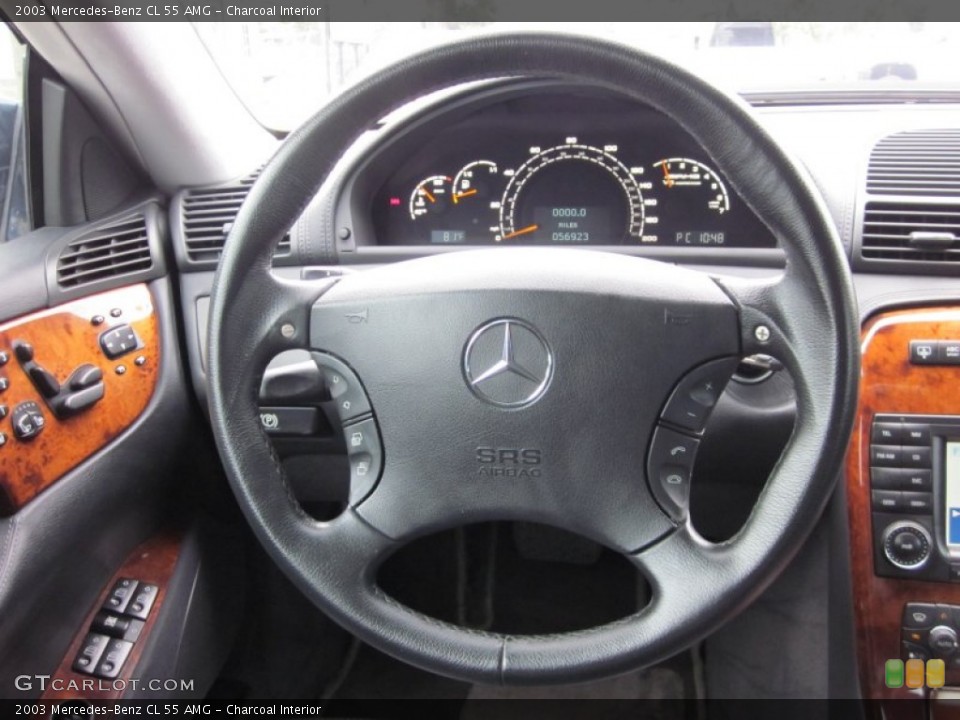 Charcoal Interior Steering Wheel for the 2003 Mercedes-Benz CL 55 AMG #51128322