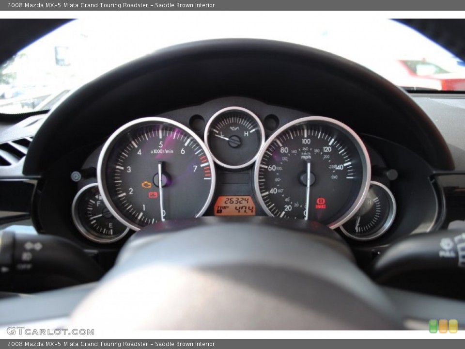 Saddle Brown Interior Gauges for the 2008 Mazda MX-5 Miata Grand Touring Roadster #51128934