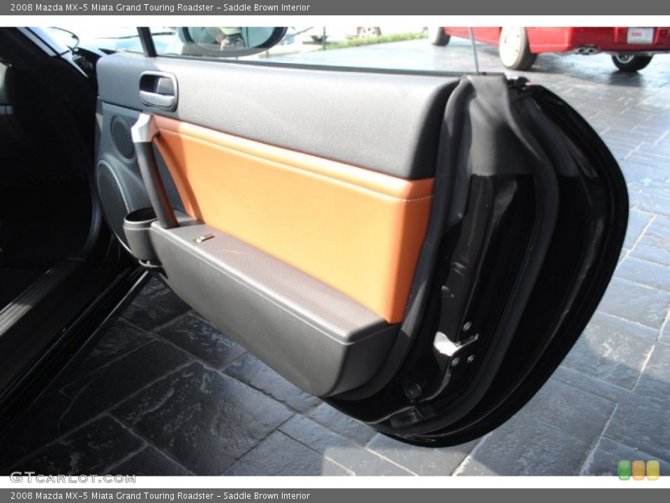Saddle Brown Interior Door Panel for the 2008 Mazda MX-5 Miata Grand Touring Roadster #51129009