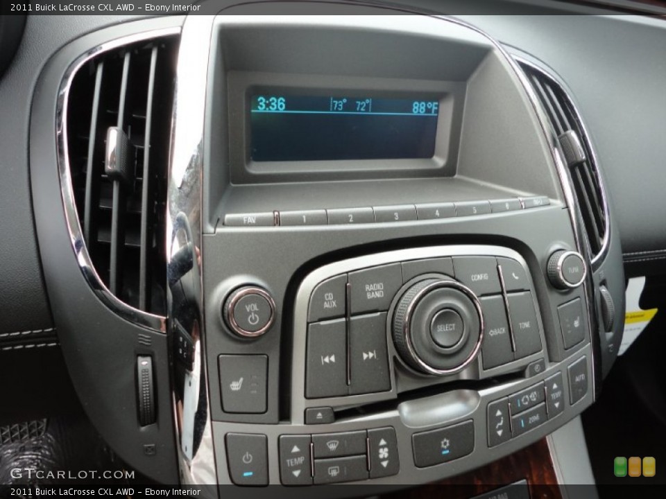 Ebony Interior Controls for the 2011 Buick LaCrosse CXL AWD #51129408