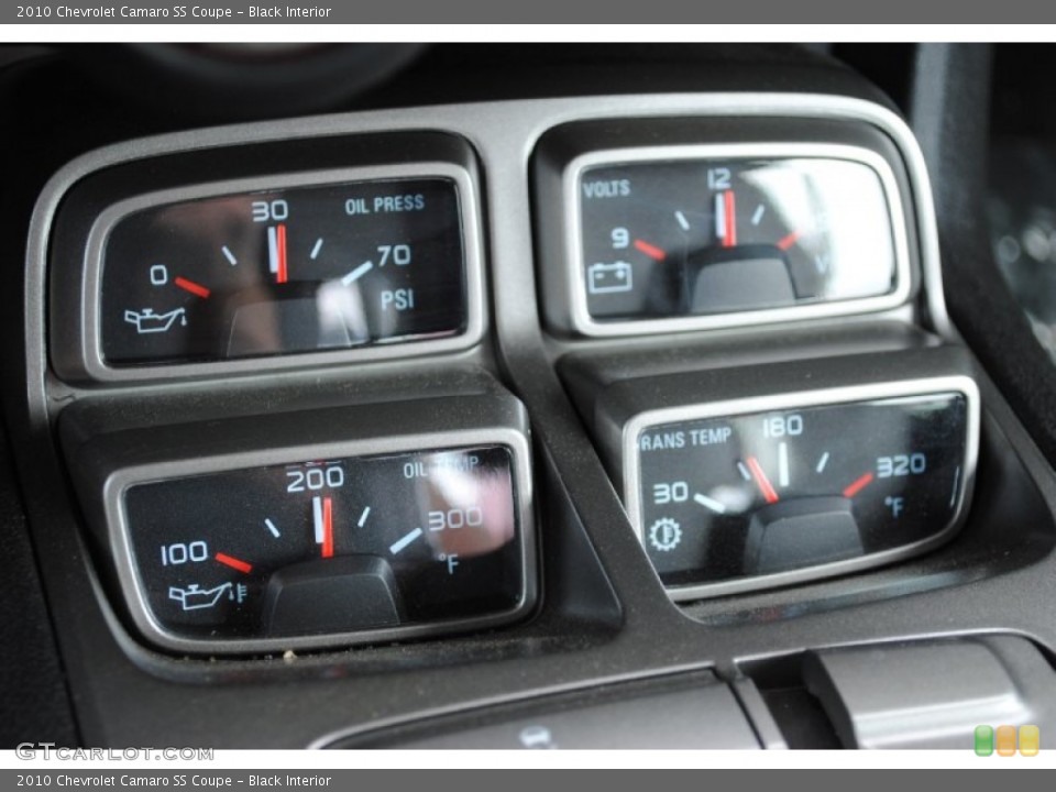 Black Interior Gauges for the 2010 Chevrolet Camaro SS Coupe #51129924
