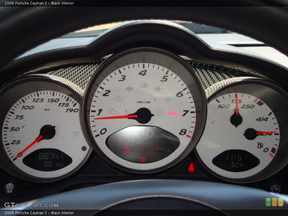 Black Interior Gauges for the 2006 Porsche Cayman S #51130974