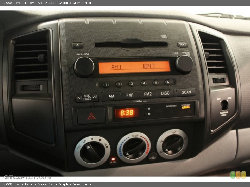 Graphite Gray Interior Controls for the 2008 Toyota Tacoma Access Cab #51133247
