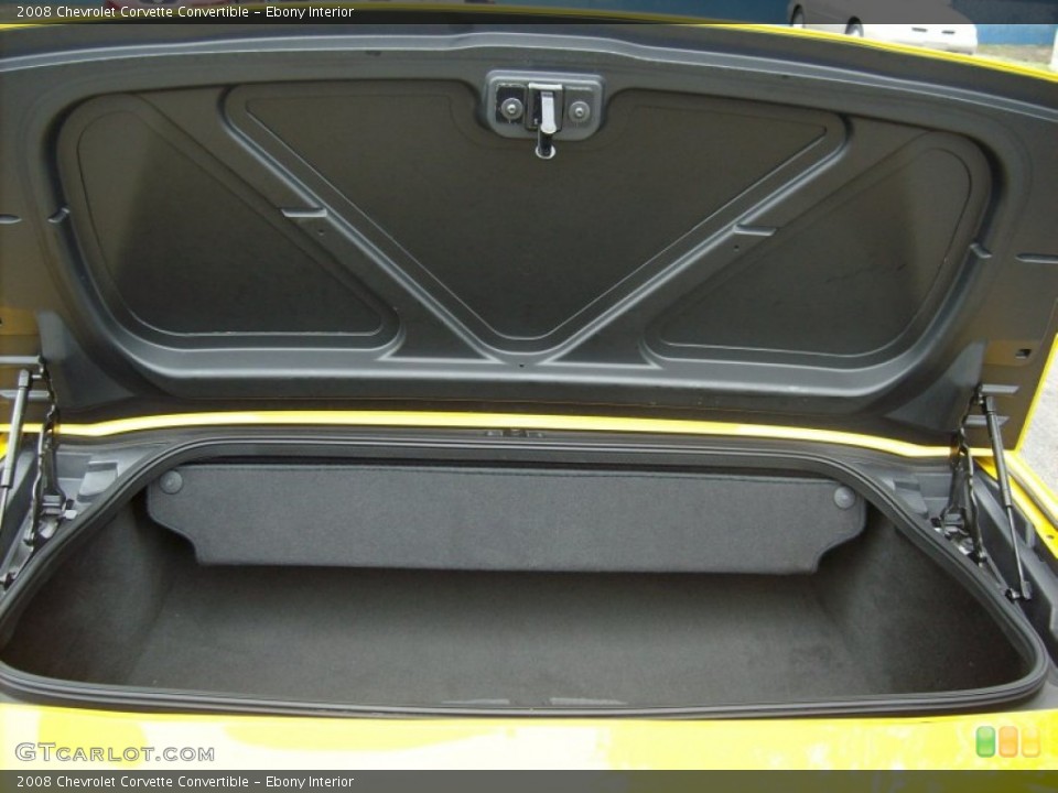 Ebony Interior Trunk for the 2008 Chevrolet Corvette Convertible #51135152