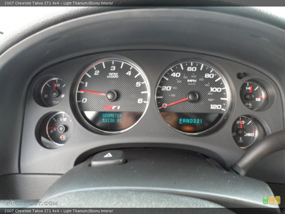 Light Titanium/Ebony Interior Gauges for the 2007 Chevrolet Tahoe Z71 4x4 #51136027