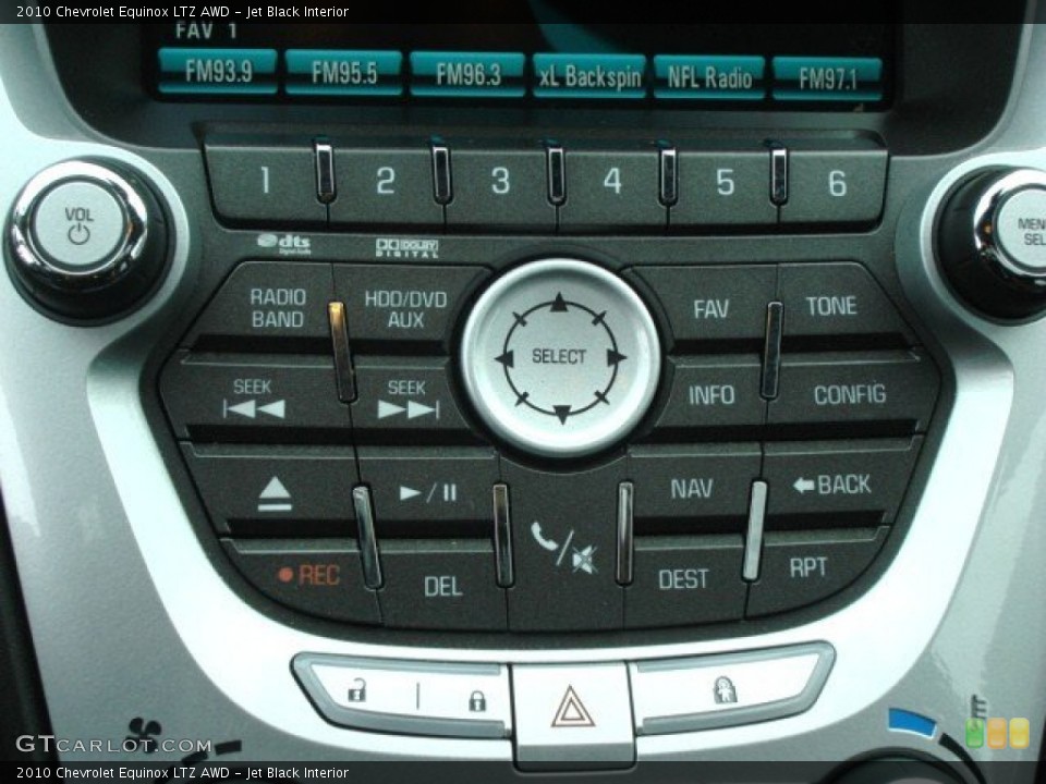 Jet Black Interior Controls for the 2010 Chevrolet Equinox LTZ AWD #51136289