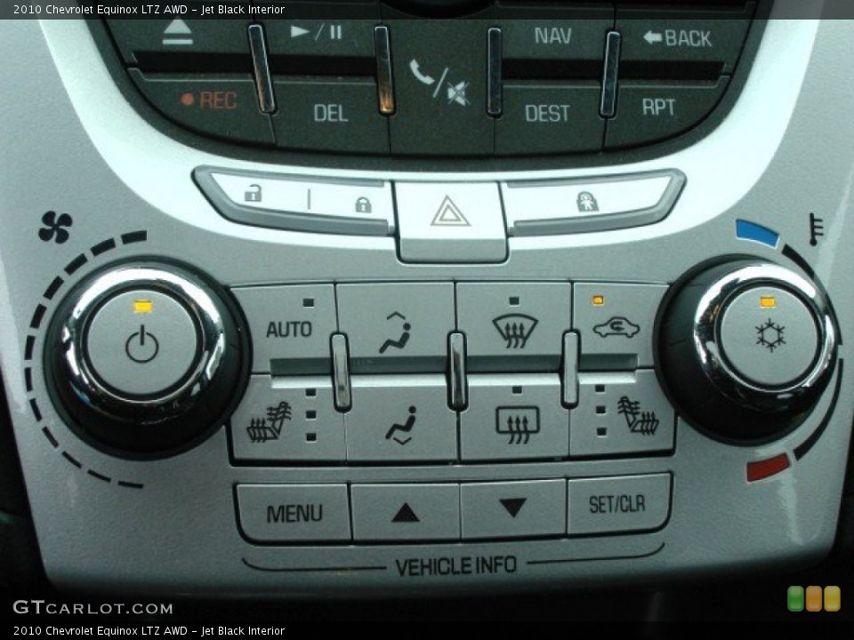 Jet Black Interior Controls for the 2010 Chevrolet Equinox LTZ AWD #51136304