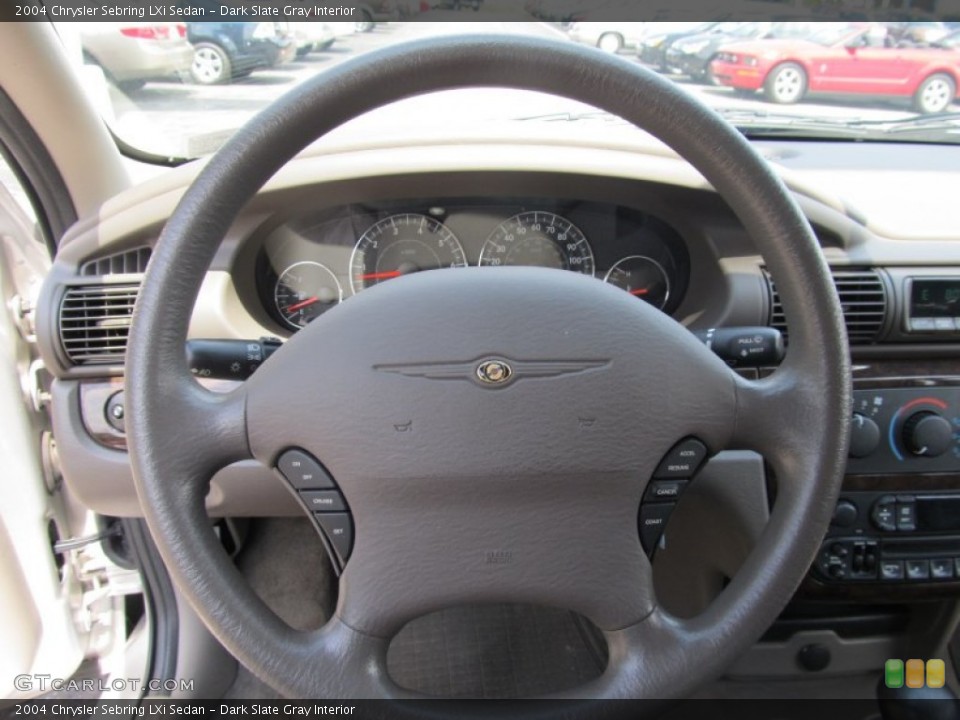 Dark Slate Gray Interior Steering Wheel for the 2004 Chrysler Sebring LXi Sedan #51139262