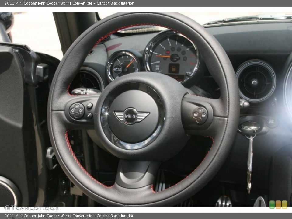 Carbon Black Interior Steering Wheel for the 2011 Mini Cooper John Cooper Works Convertible #51144188