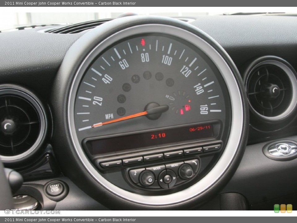 Carbon Black Interior Gauges for the 2011 Mini Cooper John Cooper Works Convertible #51144264