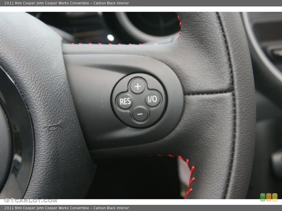 Carbon Black Interior Controls for the 2011 Mini Cooper John Cooper Works Convertible #51144359