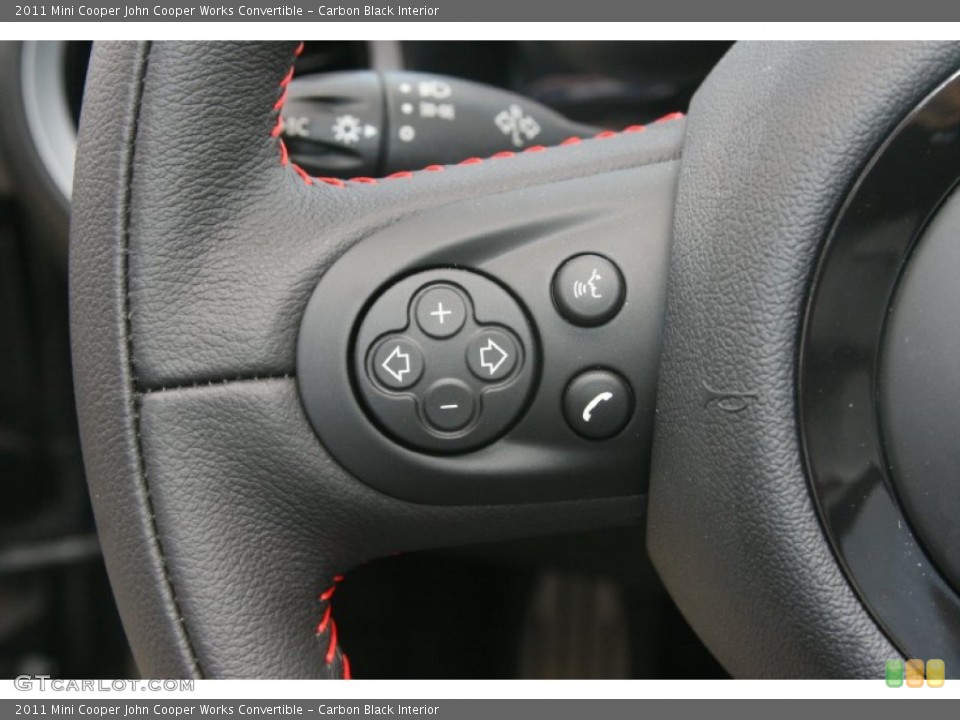 Carbon Black Interior Controls for the 2011 Mini Cooper John Cooper Works Convertible #51144374