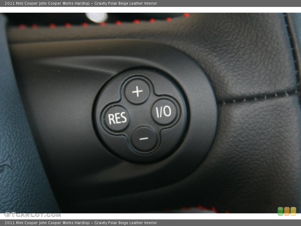 Gravity Polar Beige Leather Interior Controls for the 2011 Mini Cooper John Cooper Works Hardtop #51144719