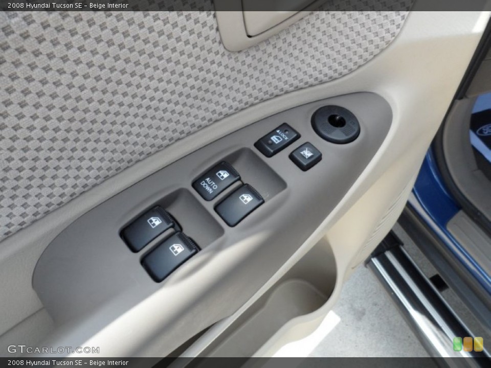 Beige Interior Controls for the 2008 Hyundai Tucson SE #51146552