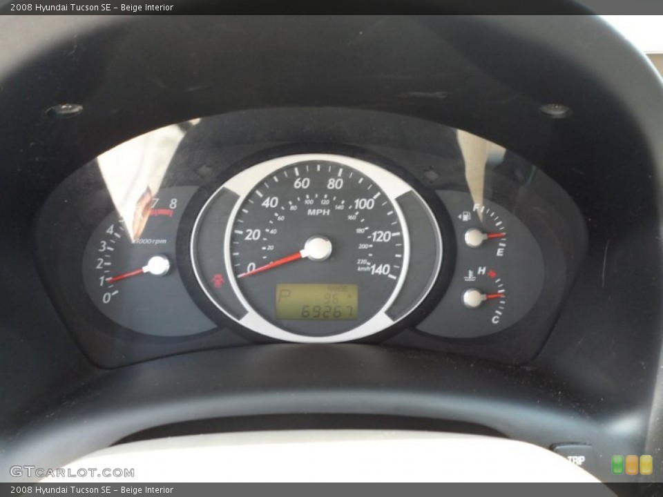 Beige Interior Gauges for the 2008 Hyundai Tucson SE #51146720
