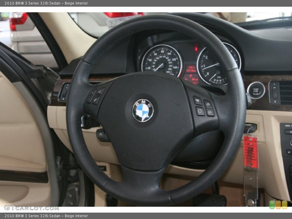 Beige Interior Steering Wheel for the 2010 BMW 3 Series 328i Sedan #51147764